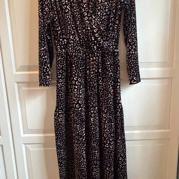 Chic Long Sleeve Animal Print Dress - Picture 4 of 9